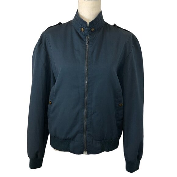 LONDON FOG Jacket Men's Size 38 REG Blue Lightweight Vintage - Picture 1 of 11